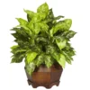 Nearly Natural 24-in Variegated Dieffenbachia W/Large Hexagon Silk Plant -Nearly Natural GUEST 003adb61 8dc3 4cdf 813d da0c3d14318a