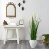 Nearly Natural 4.5-ft Wheat Plum Grass Artificial Plant In White Planter -Nearly Natural GUEST 031aec6e cb6e 4a78 ac99 ca5a69bb379f