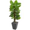 Nearly Natural 5-ft Large Leaf Philodendron Artificial Plant In Slate Planter (Real Touch) -Nearly Natural GUEST 08dc2b73 c658 4c2a 9f70 d77570d85513