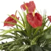 Nearly Natural Mixed And Anthurium W/Decorative Vase Silk Plant
