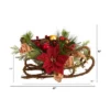 Nearly Natural 18-in Christmas Sleigh With Poinsettia, Berries And Pinecone Artificial Arrangement With Ornaments 2 Nearly Natural 18-in Christmas Sleigh With Poinsettia, Berries And Pinecone Artificial Arrangement With Ornaments -Nearly Natural GUEST 169e4c6c ad0d 4039 974b 49c2820cd23d