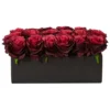 Nearly Natural 6-in Dozen Silk Roses In Ceramic Rectangular Planter -Nearly Natural GUEST 21731041 1158 4917 a41a 38e3bfc74c66