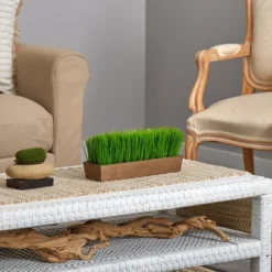 Nearly Natural 12-in Grass Artificial Plant In Decorative Planter -Nearly Natural GUEST 21bbda96 bfa8 4471 8d9c e40e8f028544