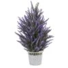 Nearly Natural 22-in Lavender In White Planter Artificial Plant -Nearly Natural GUEST 40d7baf5 a8cd 430d 9e8a e657c28a9e8e