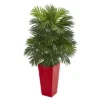 Nearly Natural 40-in Areca Palm Artificial Plant In Red Planter -Nearly Natural GUEST 52c88dd1 8552 472a 9489 032fc45bde40