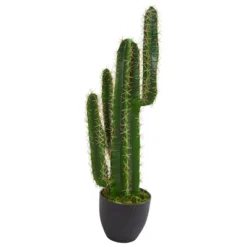 Nearly Natural 2.5-ft Artificial Blue Myrtle Cactus Plant