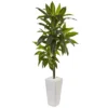 Nearly Natural 3-ft Dracaena Plant In White Tower Planter -Nearly Natural GUEST 5728eca0 9c44 4317 8e16 29e305b1a83b