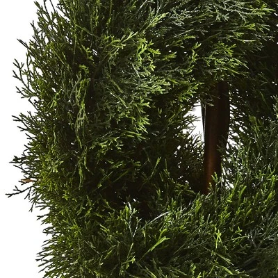 Double Pond Cypress 4'H Spiral Topiary UV Resistant With 1036 Leaves (Indoor/Outdoor) - Nearly Natural 3 Double Pond Cypress 4'H Spiral Topiary UV Resistant With 1036 Leaves (Indoor/Outdoor) - Nearly Natural - Image 2