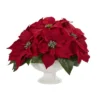 Nearly Natural 13-in Poinsettia Artificial Arrangement In Urn -Nearly Natural GUEST 59105035 eec6 4102 9458 7c50303d8e00