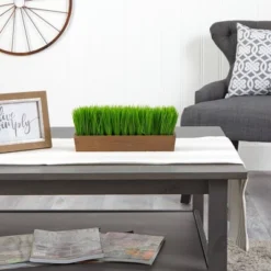 Nearly Natural 12-in Grass Artificial Plant In Decorative Planter -Nearly Natural GUEST 6e673c43 6d5c 4a6e 88f3 6d43c5c8a3f3