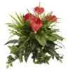 Nearly Natural 24-in Mixed Anthurium Artificial Plant (Set Of 2) -Nearly Natural GUEST 71dace30 ab10 49ce b795 3a9d3090d5ec