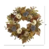 Nearly Natural 24” Fall Pumpkins, Pine Cones And Berries Artificial Wreath -Nearly Natural GUEST 74da997f 3928 43ec 97f3 e3fb937d4473
