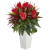 Nearly Natural 33-in Mixed Anthurium Artificial Plant In White Tower Vase" 1 Nearly Natural 33-in Mixed Anthurium Artificial Plant In White Tower Vase" -Nearly Natural GUEST 84a1d6ce a7d7 4995 8dae b4d01fe63499