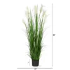 Nearly Natural 4.5-ft Plum Grass Artificial Plant -Nearly Natural GUEST 8f1e4980 0296 4f22 84c7 65db4a773ee7