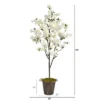 Nearly Natural 6-ft Cherry Blossom Artificial Tree In Decorative Metal Pail With Rope -Nearly Natural GUEST 968e191d 2660 4eb7 a4f1 3f93fa13abd4