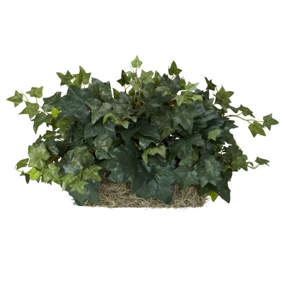 Nearly Natural 12-in Ivy Set On Foam Sheet Silk Plant 3 Nearly Natural 12-in Ivy Set On Foam Sheet Silk Plant