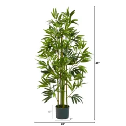 Nearly Natural 4-ft Bamboo Artificial Tree