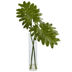 Nearly Natural 29-in Selloum Artificial Plant In Cylinder Glass