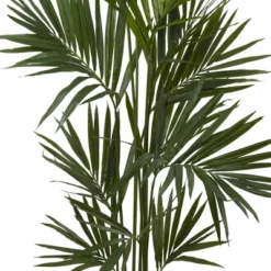 84" Artificial Kentia Palm Tree In Pot Black - Nearly Natural