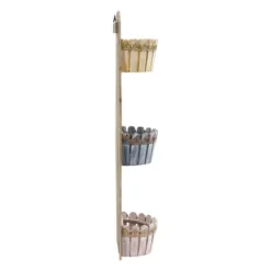 35" X 10" Wooden Rectangle Triple Wall Planter - Nearly Natural -Nearly Natural GUEST d61c8032 395b 414e 875f 206ff6087da4