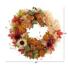 Nearly Natural 30” Harvest Autumn Sunflower, Maple Leaves And Berries Artificial Fall Wreath With Decorative Bows -Nearly Natural GUEST e22e5019 a831 45ee 9204 daa9e1979d80