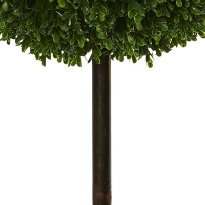 3.5ft Boxwood Double Ball Artificial Topiary Tree - Nearly Natural 4 3.5ft Boxwood Double Ball Artificial Topiary Tree - Nearly Natural - Image 2