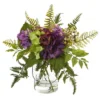 Nearly Natural 14-in Hydrangea & Berry Artificial Arrangement -Nearly Natural GUEST fb63508b 10b7 4f8b 9009 055d3b179e57