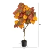 Nearly Natural 4-ft Autumn Umbrella Ficus Fall Artificial Tree -Nearly Natural GUEST fed2e6dc ccbf 40e9 a356 5e5e47fe94db